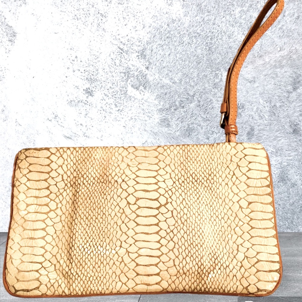 CK leather clutch with dust bag